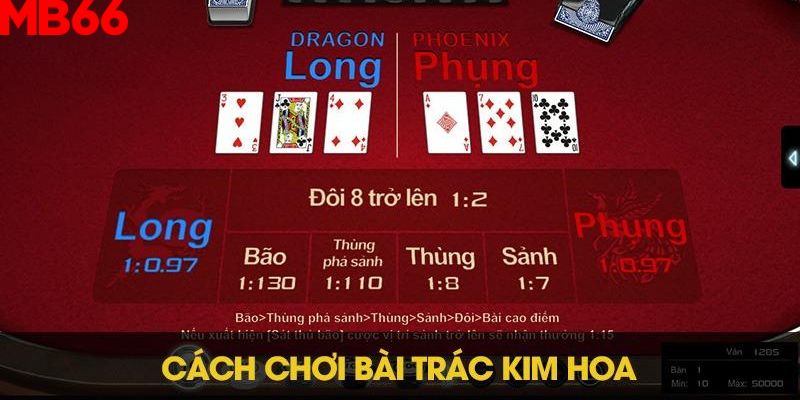 Cách chơi bài Trác Kim Hoa trực tuyến chi tiết nhất